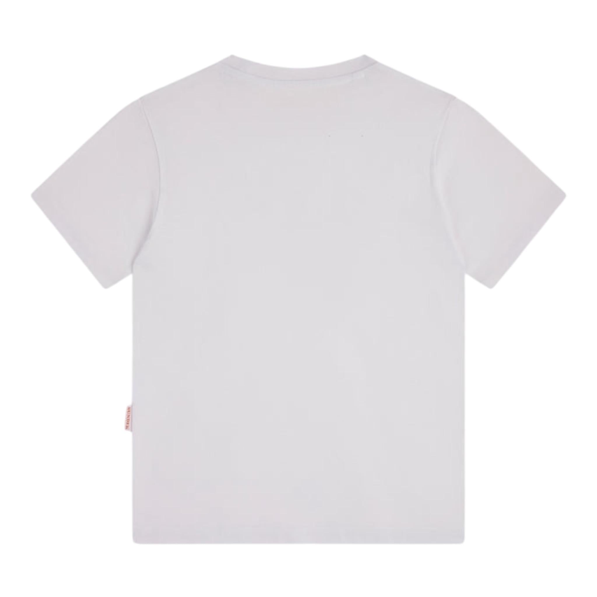 Sundek T-Shirt Girocollo Tinta Unita con Stamp per Bambino B153TEJS00 BIANCO SUNDEK 