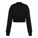 Balmain Felpa Chiusa Mezzo Collo Tinta Unita con Logo per Bambina FHFHF NERO BALMAIN 