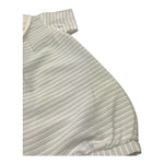 Ninnaoh Pagliaccetto Tinta Unita con Fantasia A Righe per Neonato E23256P BIANCO NINNAOH 