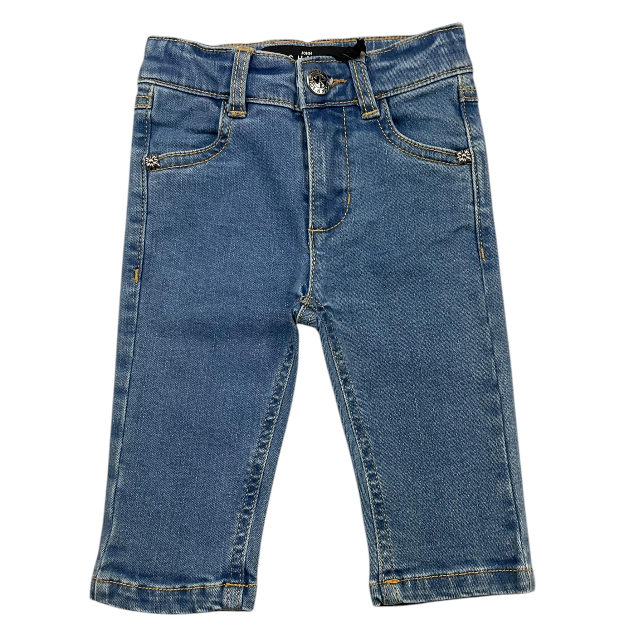 JOHN RICHMOND jeans tinta unita con elastico in vita Azzurro per Neonato RIA25090JE AZZURRO JOHN RICHMOND 