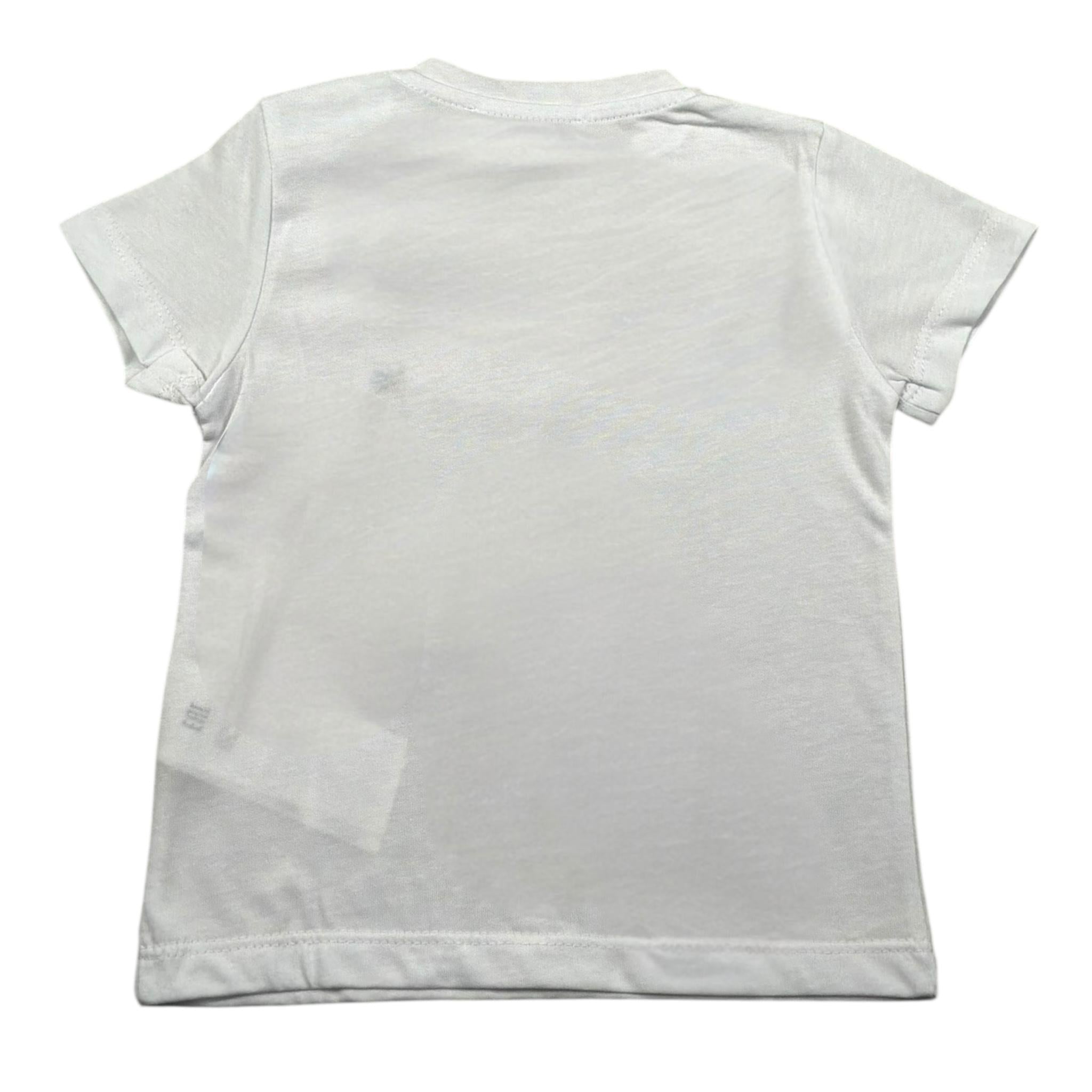 Manuel Ritz T-Shirt Girocollo Tinta Unita con Logo per Neonato MR3120NX BIANCO MANUEL RITZ 