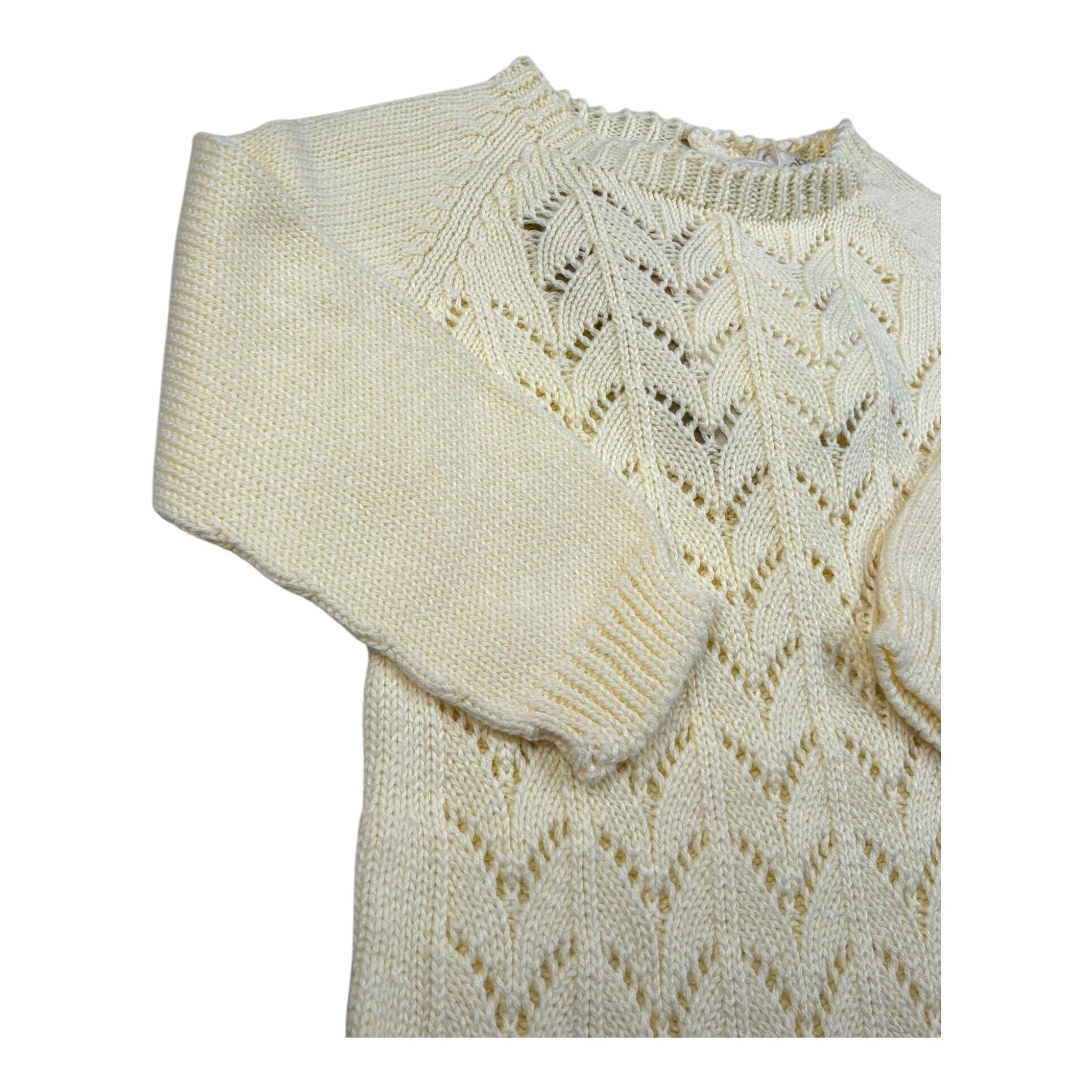 Wedoble Tutina Manica Lunga Tinta Unita con Trafori per Neonato V2507346A GIALLO WEDOBLE 