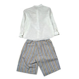 Barcellino Completo 2 Pezzi Camicia-Bermuda per Neonato 120110N BIANCO BARCELLINO 