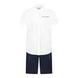 Trussardi Completo 2 Pezzi Bicolore Camicia-Bermuda Bianco/Blu per Bambino TBP25013CLX BIANCO/BLU TRUSSARDI 