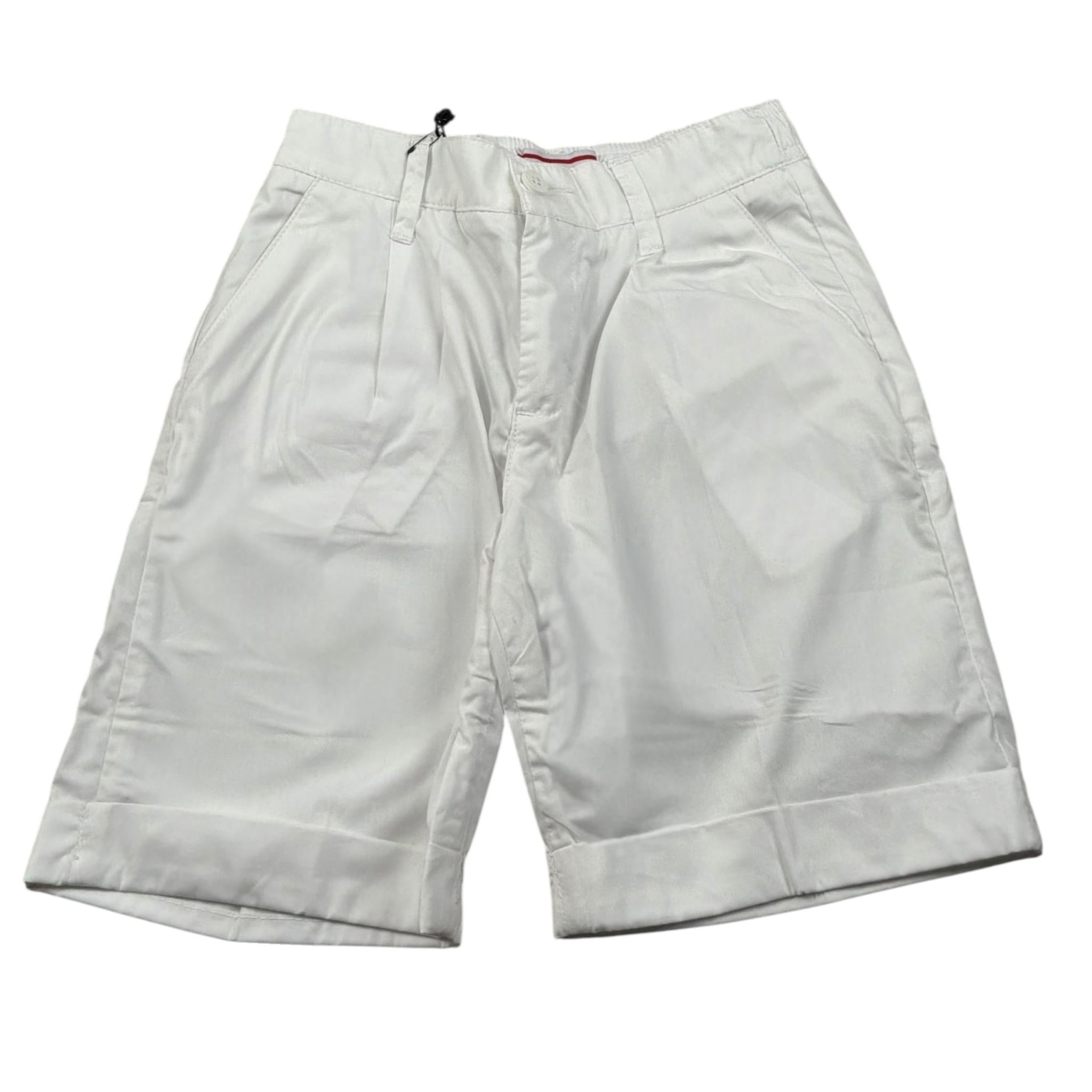 Cesare Paciotti Bermuda tinta unita con Elastico In Vita Bianco per Bambino BMP5163JX BIANCO CESARE PACIOTTI 