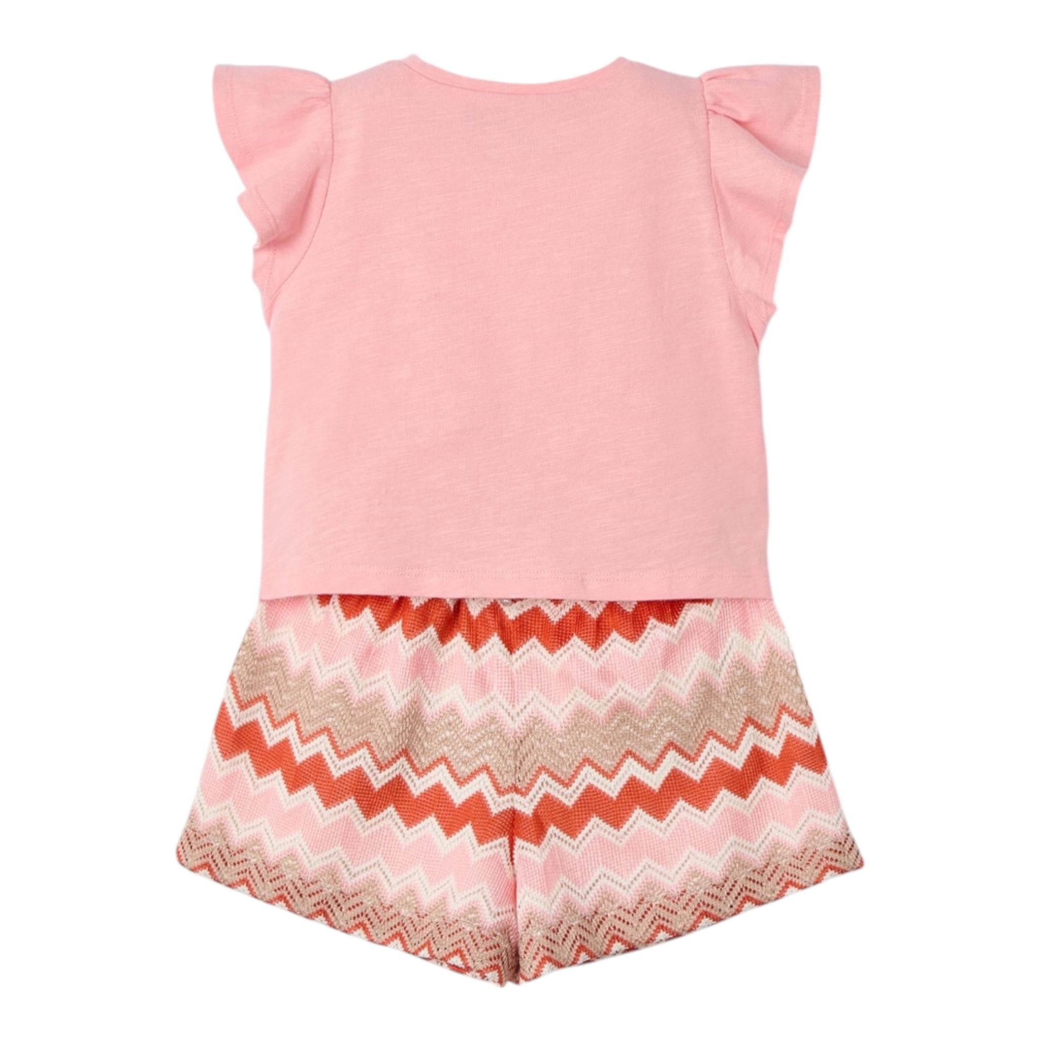 Mayoral Completo 2 Pezzi T-Shirt-Short per Bambina 3209 SALMONE MAYORAL 