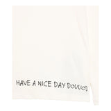 DOU DOU t-shirt girocollo tinta unita cn stampa in contrasto Panna per Bambino DV8P00X PANNA DOU DOU 