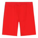 Moschino Bermuda tinta unita con Logo Rosso per Bambino HQQ007 ROSSO MOSCHINO 