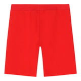 Moschino Bermuda tinta unita con Logo Rosso per Bambino HQQ007 ROSSO MOSCHINO 