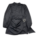 NAIDA abito manica lunga tinta unita cn cintura Nero per Bambina NAAB278 NERO NAIDA 