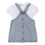 Moschino Completo 2 Pezzi T-Shirt-Salpette In Denim per Neonata MDG019 BIANCO MOSCHINO 