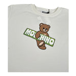 Moschino Abito Mezza Manica Tinta Unita con Stampa per Bambina HDV0HK BIANCO MOSCHINO 