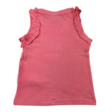 Losan Canotta Girocollo Tinta Unita con Paillettes Rosa per Neonata