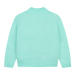 BillIEBLUSH maglia girocollo tinta unita con paillettes Verde acqua per Neonata U20461N VERDE ACQUA BillIEBLUSH 