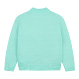 BillIEBLUSH maglia girocollo tinta unita con paillettes Verde acqua per Neonata U20461N VERDE ACQUA BillIEBLUSH 