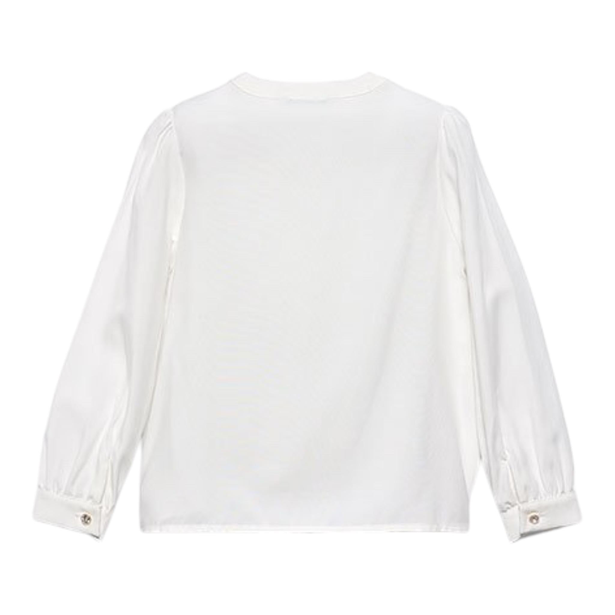 ABEL & LULA camicia tinta unita con rouches Bianco per Bambina 5679 BIANCO ABEL & LULA 