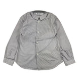 Dondup Camicia Tinta Unita Manica Lunga Fantasia A Righe Bianco Per Bambino