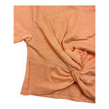 Vicolo T-Shirt Girocollo Tinta Unita con Nodo Pesca per Bambina