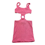 Saint Barth Abito Giromanica Tinta Unita per Bambina KIM ROSA SAINT BARTH 