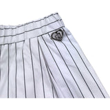 Liu Jo Short Tinta Unita con Elastico In Vita per Bambina KA5058 BIANCO LIU JO 