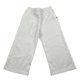 Please Pantalone Tinta Unita con Elastico In Vita per Bambina PE51172G73J PANNA PLEASE 