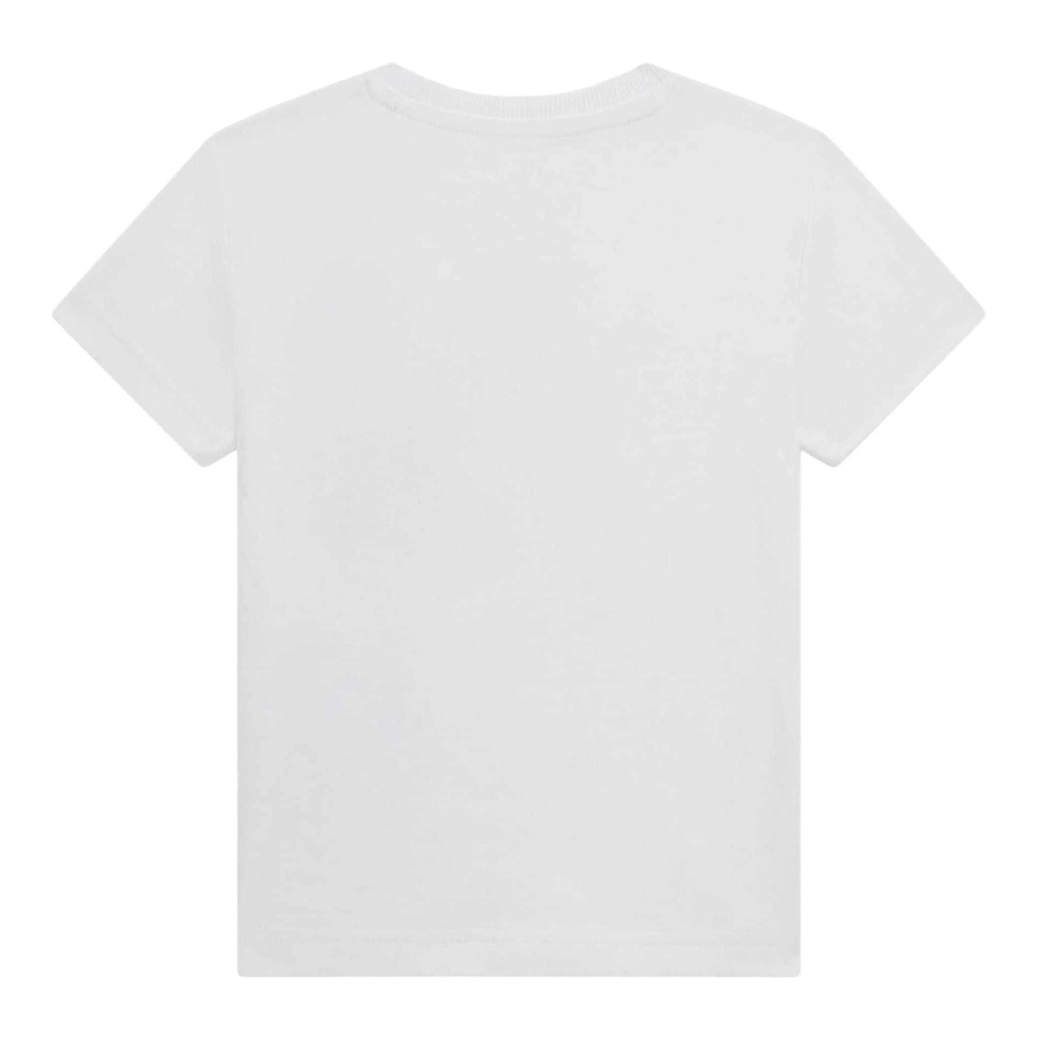 Guess T-Shirt Gircollo Tinta Unita con Stampa per Neonato I5GI01K8HM4 BIANCO GUESS 