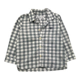 Tartine Et Chocolat Camicia Manica Lunga Fantasia Quadri Bianco Per Neonato