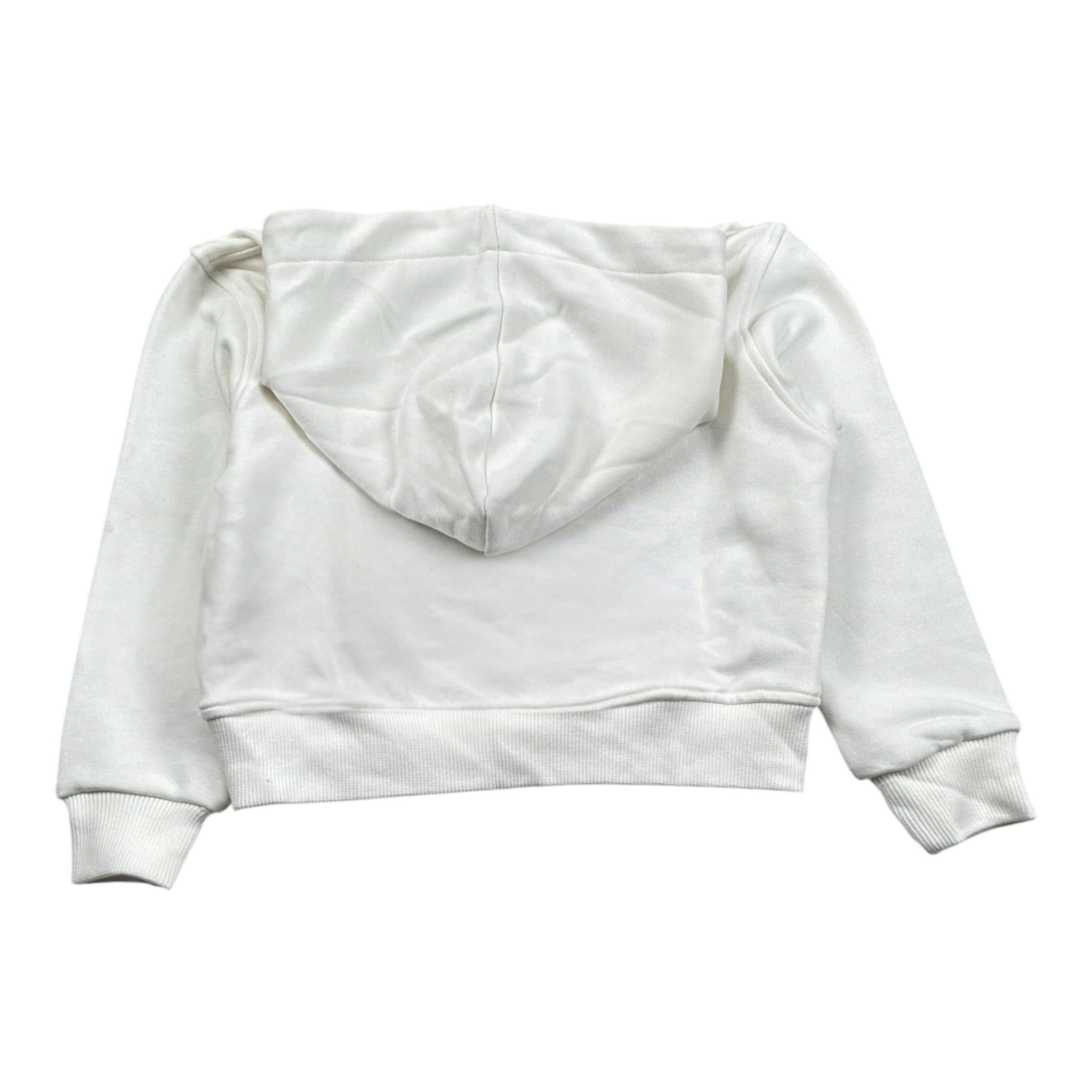 I'M Brian Felpa tinta unita con Cappuccio Bianco per Neonato F2920 BIANCO I'M BRIAN 