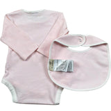 Trussardi Set 3 Pezzi Body Manica Lunga-Bavetta-Cappello per Neonata TLP26001TUA ROSA TRUSSARDI 