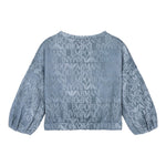 Emporio Armani Felpa Chiusa Girocollo Tinta con Logo per Bambina 3D3M02 BLU EMPORIO ARMANI 