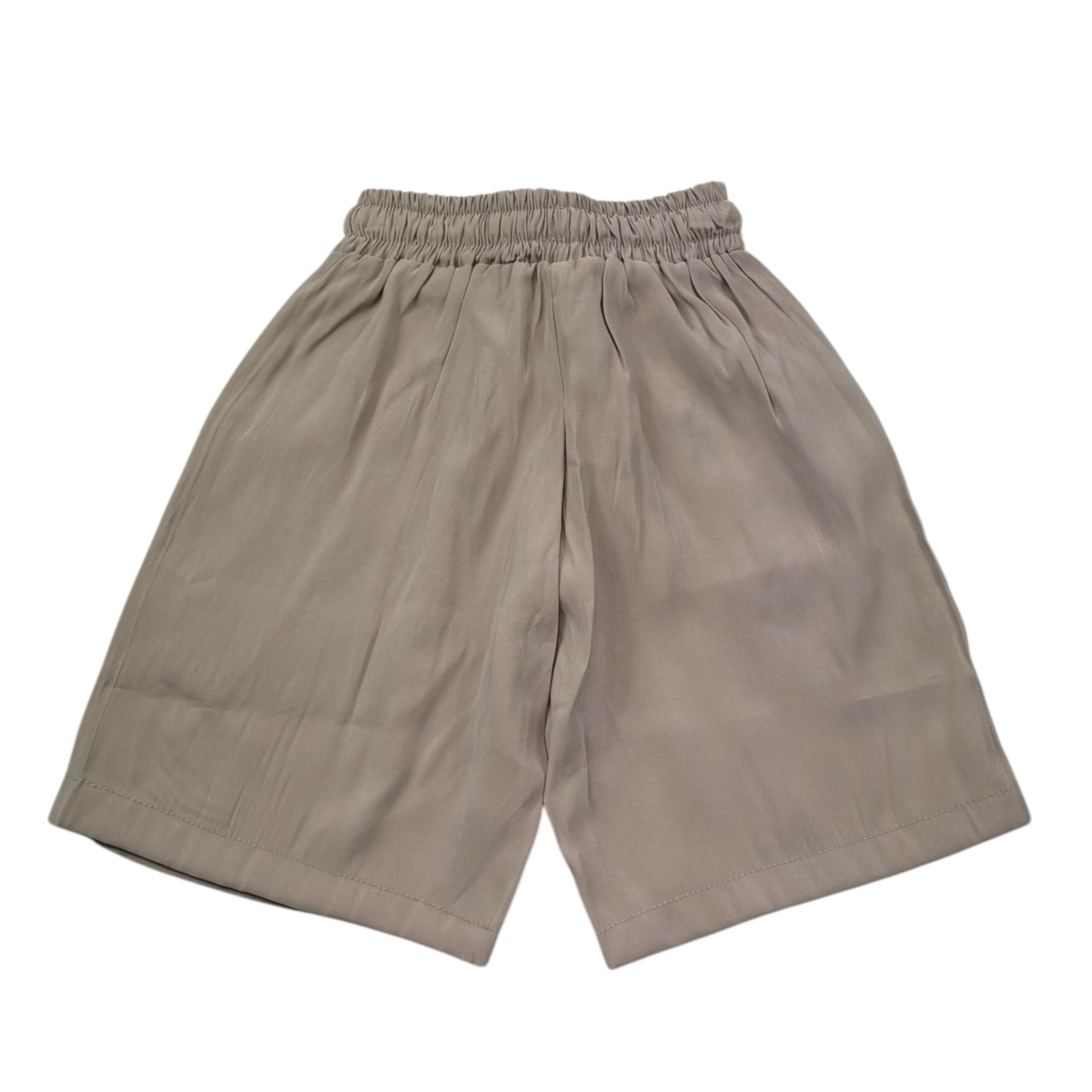 Make Bermuda Tinta Unita con Elastico In Vita per Bambino 306 BEIGE MAKE 