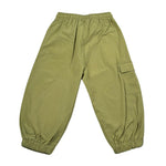 M+E' Pantalone tinta unita con Elastico In Vita Verde per Bambino UEM0519 VERDE M+E' 