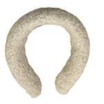 PICCOLA LUDO cerchietto tinta unita in peluche Bianco per Bambina BS9WA017 BIANCO PICCOLA LUDO 