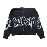 DISCLAIMER felpa tinta unita con cappuccio e zip Nero per Bambino JHRFGI NERO DISCLAIMER 