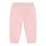 ROBERTO CAVALLI pantalone tuta tinta unita con stampa in contrasto Rosa per Neonata TJT203 ROSA ROBERTO CAVALLI 