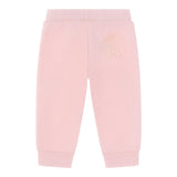 ROBERTO CAVALLI pantalone tuta tinta unita con stampa in contrasto Rosa per Neonata TJT203 ROSA ROBERTO CAVALLI 