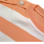 Vicolo T-Shirt Tinta Unita con Fantasia A Righe per Bambina 3146WY00175 PESCA VICOLO 