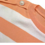 Vicolo T-Shirt Tinta Unita con Fantasia A Righe per Bambina 3146WY00175 PESCA VICOLO 