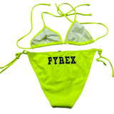 Pyrex Costume 2 Pezzi Triangolo-Mutandina Giallo Fluo per Bambina 028284 GIALLO FLUO PYREX 