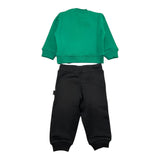 ZU+ELEMENTS completo 2pz felpa-pantalone bicolore Nero/verde per Bambino ZU292J NERO/VERDE ZU+ELEMENTS 