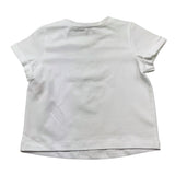 Twinset T-Shirt Girocollo Tinta Unita con Stampa per Neonata GJ2488 BIANCO TWINSET 
