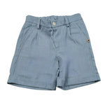 Please Bermuda Tinta Unita con Elastico In Vita per Bambino RB27130B73J AZZURRO PLEASE 