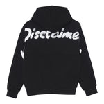 DISCLAIMER felpa tinta unita con stampa e cappuccio Nero per Bambino 24IDK58342 NERO DISCLAIMER 
