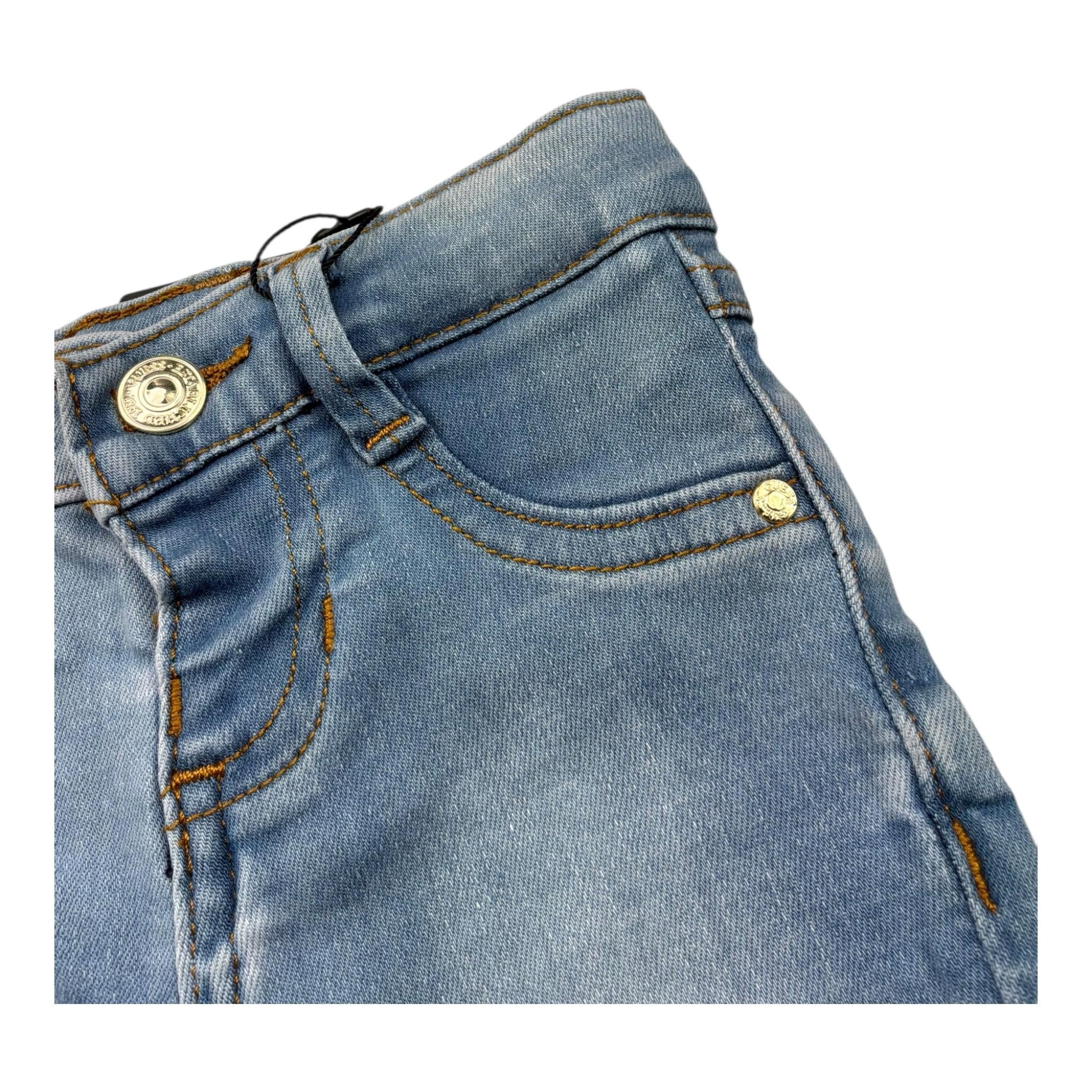 Guess Bermuda Tinta Unita In Denim per Neonato K4RD09D4CA0XX AZZURRO GUESS 