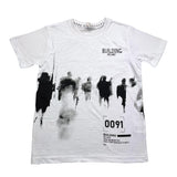 Yours T-Shirt Girocollo Tinta Unita Con Stampa Bianco Per Bambino