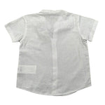Le Bebe Camicia Mezza Manica Tinta Unita Collo Coreano per Neonato LBB4934 BIANCO LE BEBE 