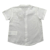Le Bebe Camicia Mezza Manica Tinta Unita Collo Coreano per Neonato LBB4934 BIANCO LE BEBE 