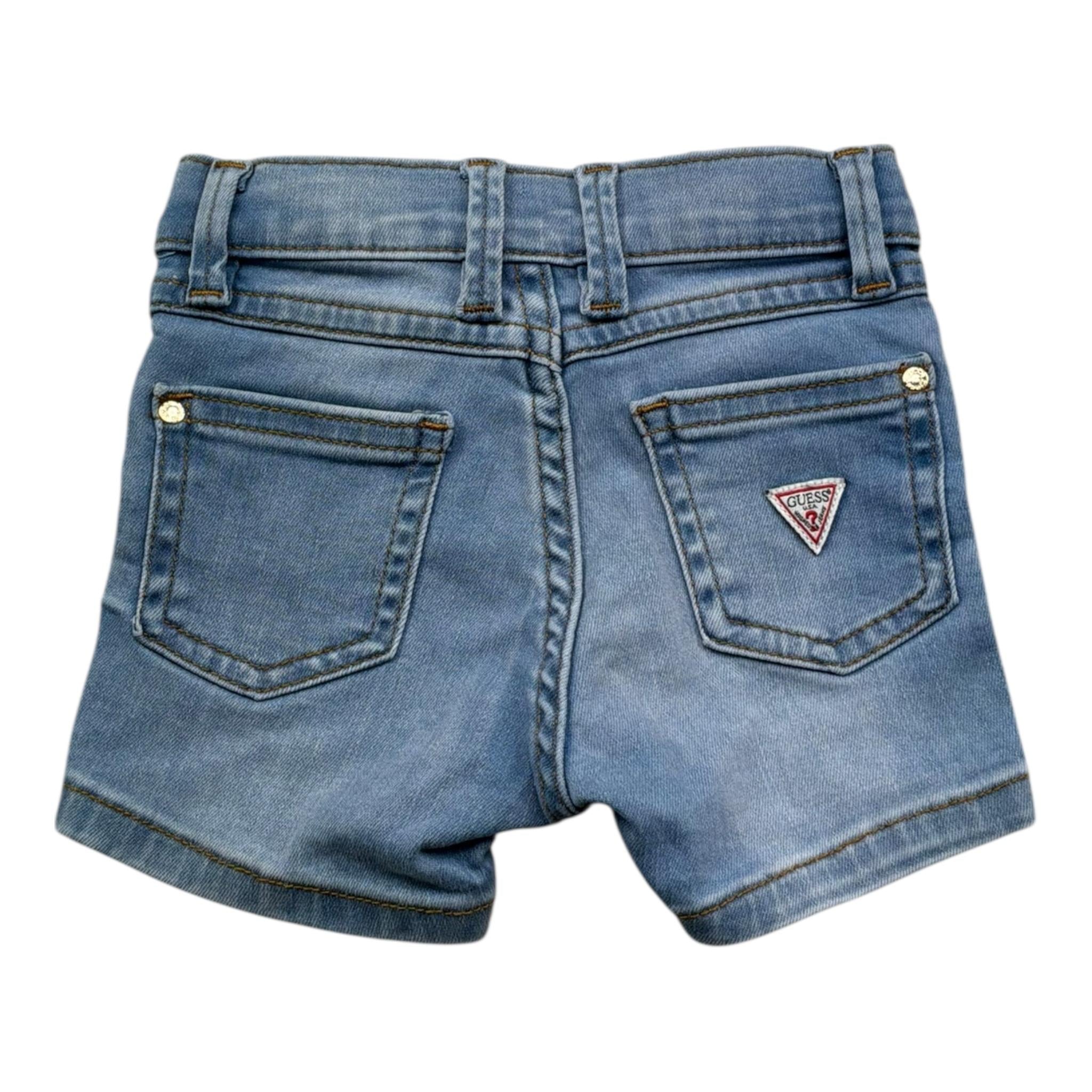 Guess Bermuda Tinta Unita In Denim per Neonato K4RD09D4CA0XX AZZURRO GUESS 