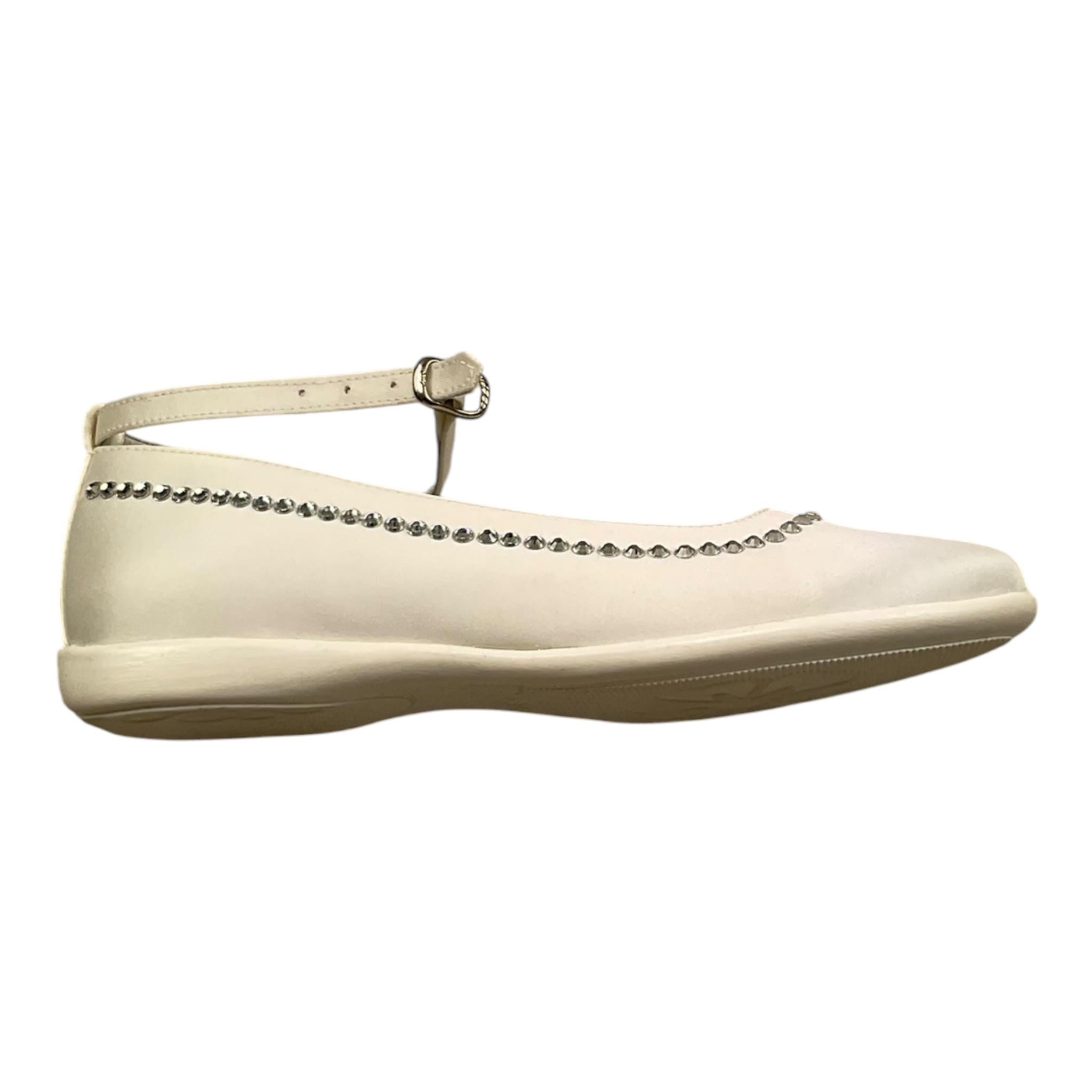 Colori Chiari Ballerine Tinta Unita con Fibia E Strass per Bambina FJ951461 BIANCO COLORI CHIARI 