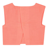 Billieblush Top Giromanica Tinta Unita con Ricami per Bambina U20901 ARANCIONE FLUO BillIEBLUSH 